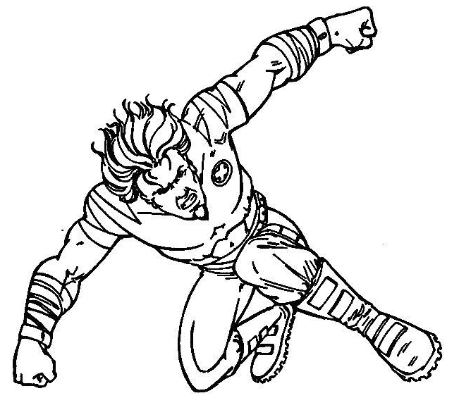 Dessin à colorier: Wolverine (Super-héros et Super-vilains) #74851 - Coloriages à Imprimer Gratuits