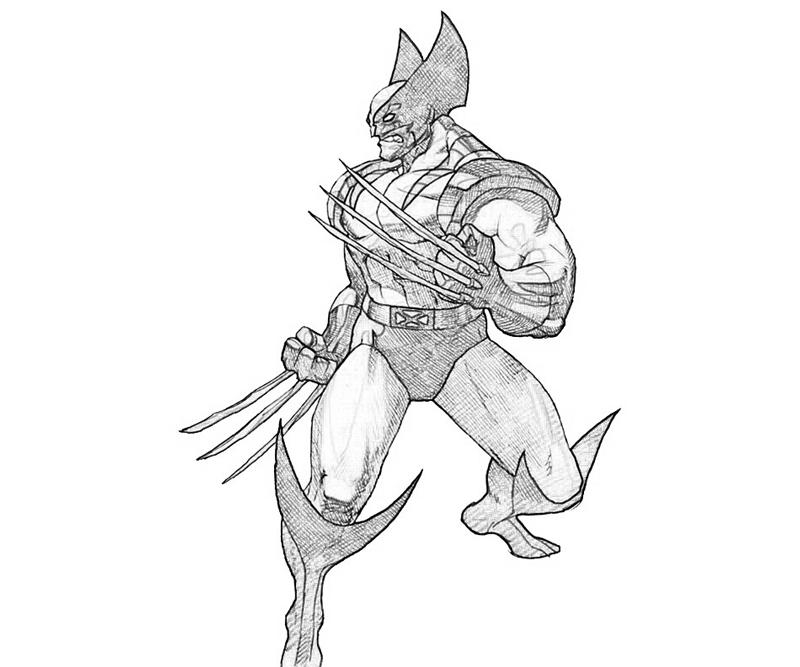 Dessin à colorier: Wolverine (Super-héros et Super-vilains) #74872 - Coloriages à Imprimer Gratuits