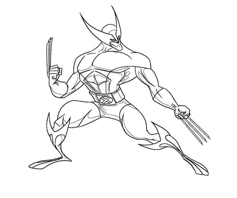 Dessin à colorier: Wolverine (Super-héros et Super-vilains) #74877 - Coloriages à Imprimer Gratuits