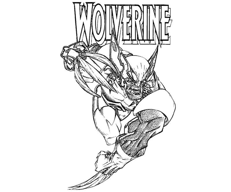 Dessin à colorier: Wolverine (Super-héros et Super-vilains) #74879 - Coloriages à Imprimer Gratuits
