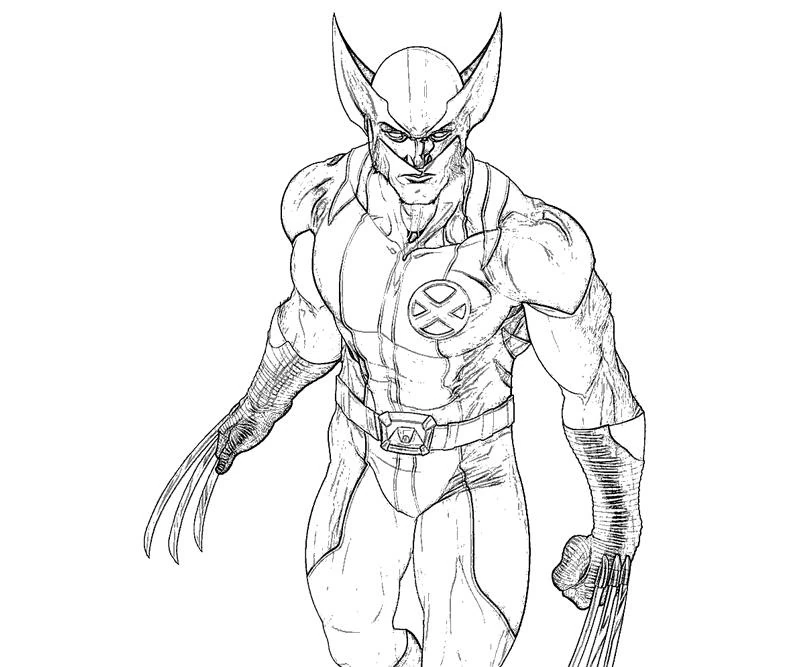 Dessin à colorier: Wolverine (Super-héros et Super-vilains) #74886 - Coloriages à Imprimer Gratuits