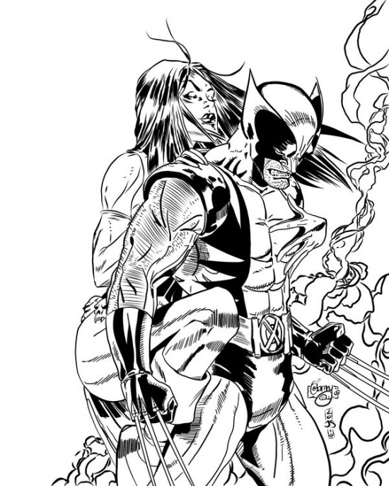 Dessin à colorier: Wolverine (Super-héros et Super-vilains) #74887 - Coloriages à Imprimer Gratuits