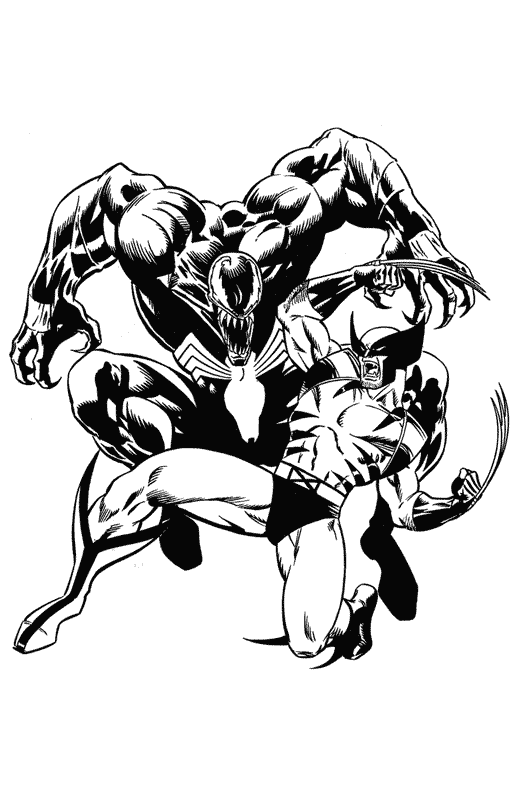 Dessin à colorier: Wolverine (Super-héros et Super-vilains) #74890 - Coloriages à Imprimer Gratuits