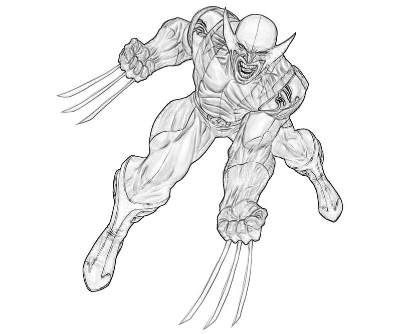 Dessin à colorier: Wolverine (Super-héros et Super-vilains) #74892 - Coloriages à Imprimer Gratuits