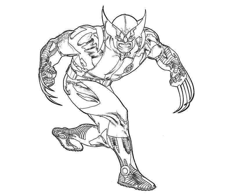 Dessin à colorier: Wolverine (Super-héros et Super-vilains) #74893 - Coloriages à Imprimer Gratuits