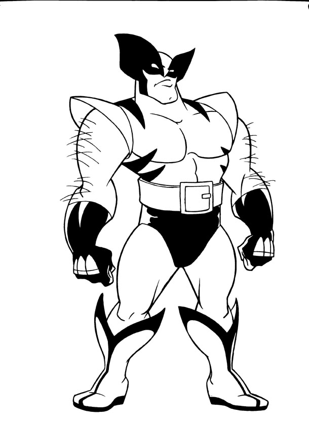 Dessin à colorier: Wolverine (Super-héros et Super-vilains) #74896 - Coloriages à Imprimer Gratuits