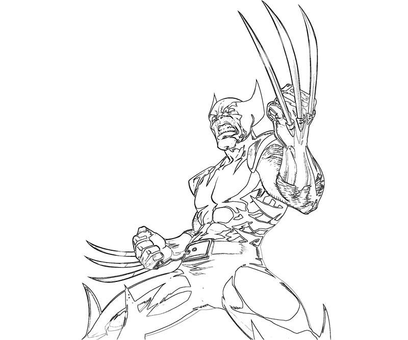 Dessin à colorier: Wolverine (Super-héros et Super-vilains) #74905 - Coloriages à Imprimer Gratuits