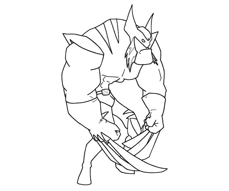 Dessin à colorier: Wolverine (Super-héros et Super-vilains) #74909 - Coloriages à Imprimer Gratuits
