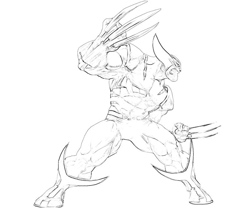 Dessin à colorier: Wolverine (Super-héros et Super-vilains) #74933 - Coloriages à Imprimer Gratuits