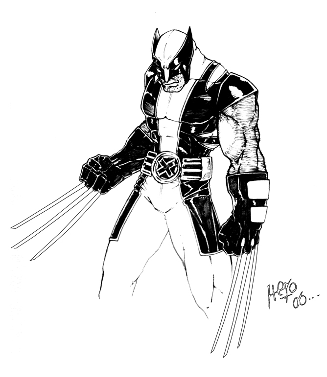 Dessin à colorier: Wolverine (Super-héros et Super-vilains) #74946 - Coloriages à Imprimer Gratuits