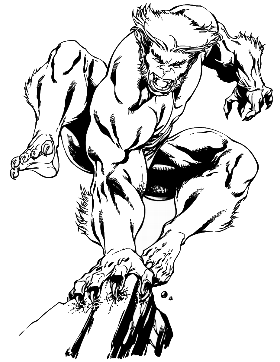 Dessin à colorier: Wolverine (Super-héros et Super-vilains) #74973 - Coloriages à Imprimer Gratuits