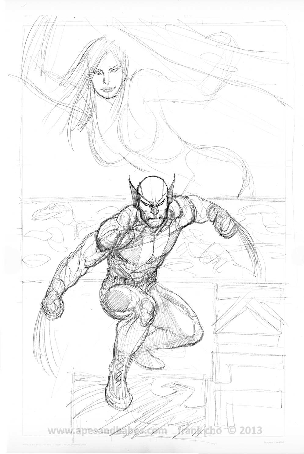 Dessin à colorier: Wolverine (Super-héros et Super-vilains) #74976 - Coloriages à Imprimer Gratuits