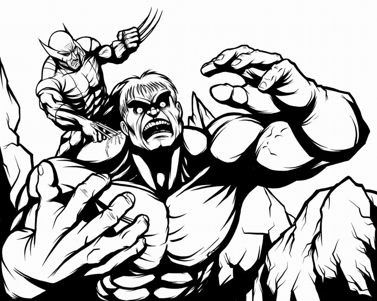 Dessin à colorier: Wolverine (Super-héros et Super-vilains) #74983 - Coloriages à Imprimer Gratuits