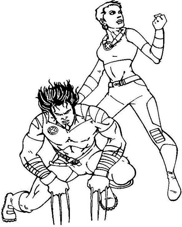 Dessin à colorier: Wolverine (Super-héros et Super-vilains) #75008 - Coloriages à Imprimer Gratuits
