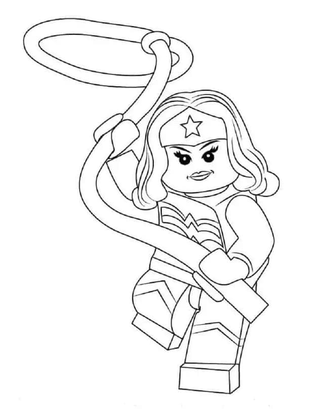 Illustration au trait Wonder Woman #196969 de la collection Super-héros et Super-vilains à colorier gratuitement