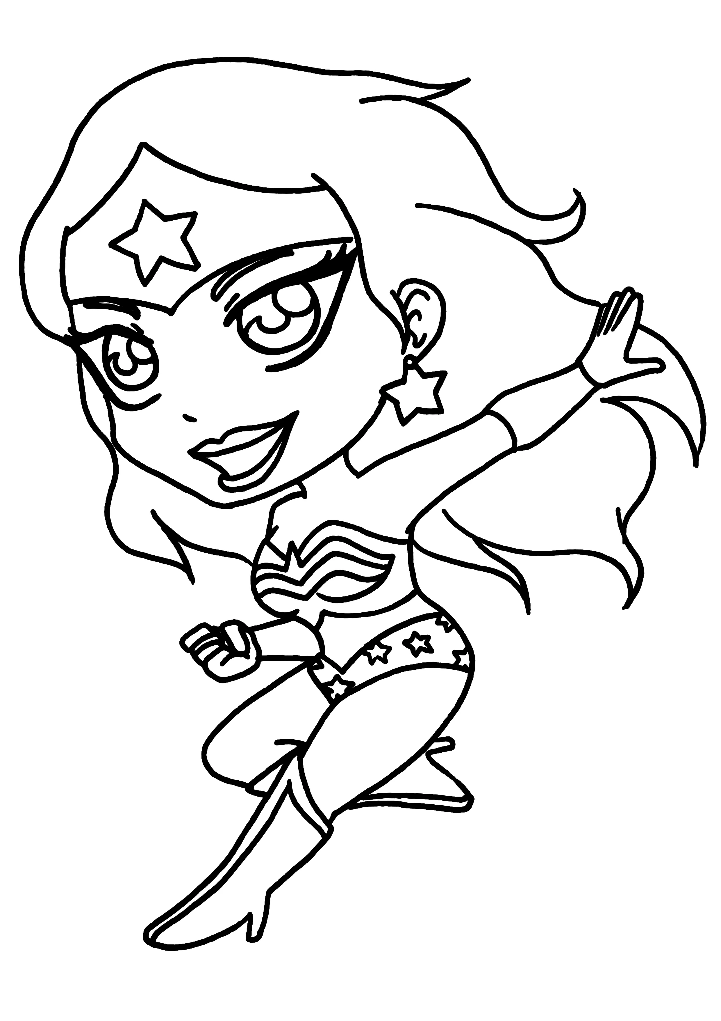 Coloriage gratuit pour enfants et adultes Wonder Woman #74620, collection Super-héros et Super-vilains Coloriage gratuit pour enfants et adultes Wonder Woman #74620, collection Super-héros et Super-vilains