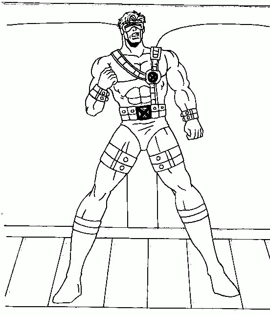 Coloriage gratuit pour enfants et adultes X-Men #74390, collection Super-héros et Super-vilains