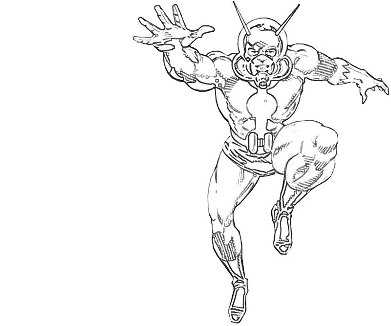 Dessin à colorier: Ant-Man (Super-héros) #77681 - Coloriages à imprimer
