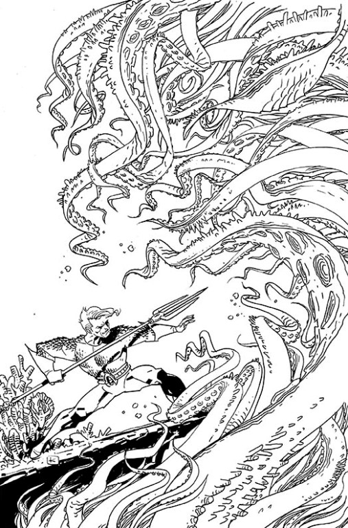 Dessin à colorier: Aquaman (Super-héros) #85038 - Coloriages à Imprimer Gratuits