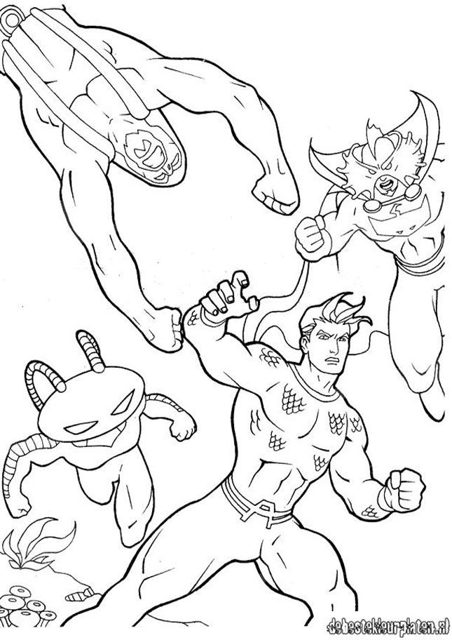 Dessin à colorier: Aquaman (Super-héros) #85105 - Coloriages à Imprimer Gratuits