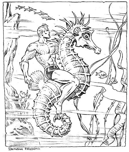 Dessin à colorier: Aquaman (Super-héros) #85151 - Coloriages à imprimer