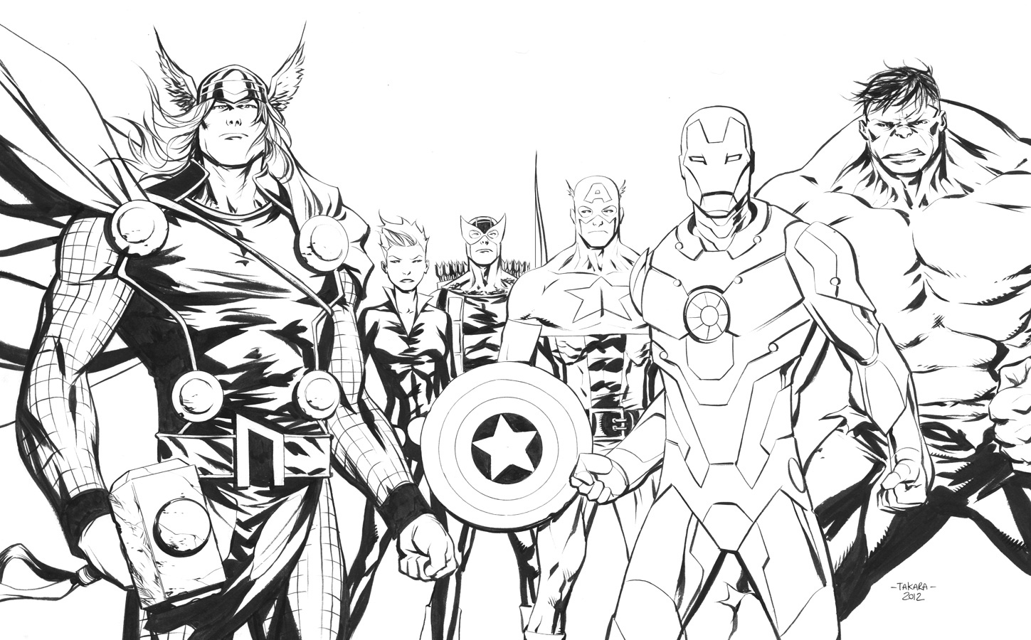 Dessin à colorier: Avengers (Super-héros) #74016 - Coloriages à Imprimer Gratuits