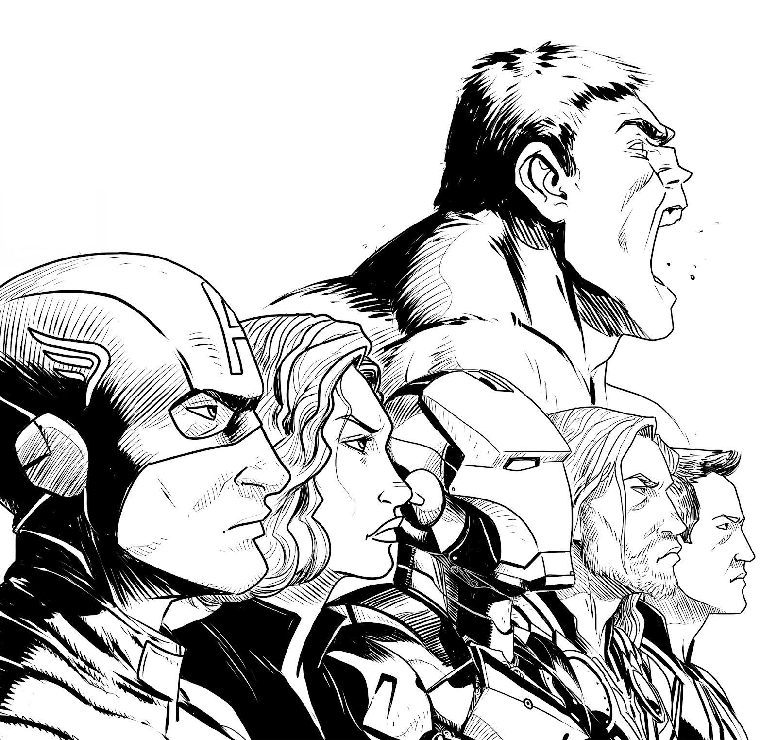Dessin à colorier: Avengers (Super-héros) #74059 - Coloriages à Imprimer Gratuits