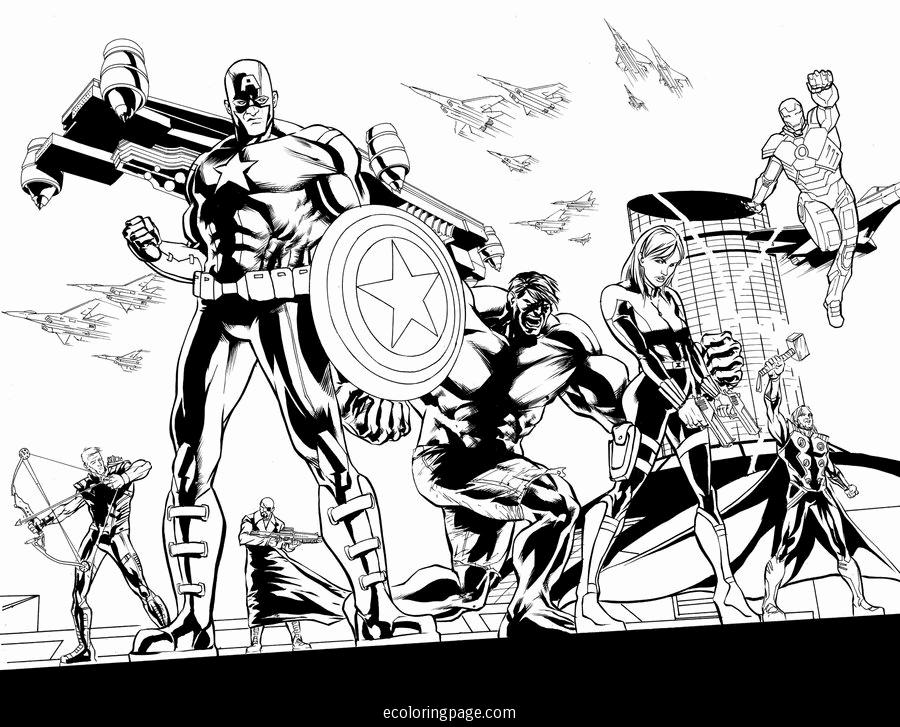 Dessin à colorier: Avengers (Super-héros) #74076 - Coloriages à imprimer