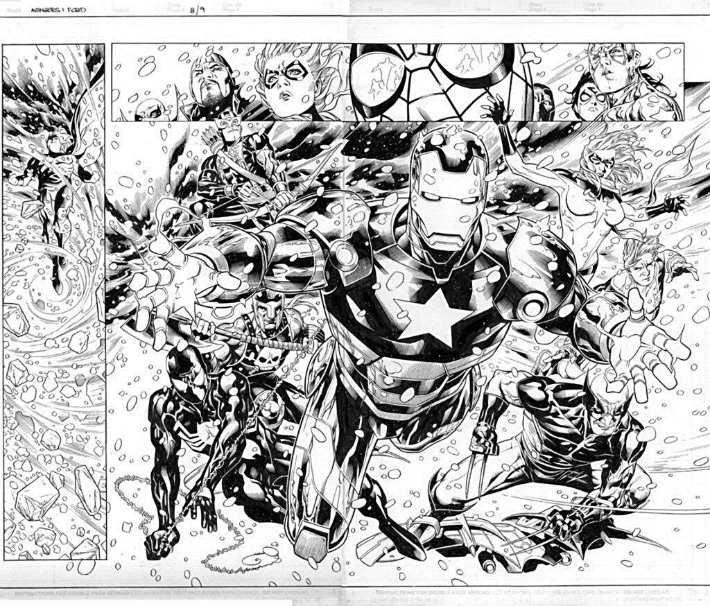 Dessin à colorier: Avengers (Super-héros) #74079 - Coloriages à imprimer