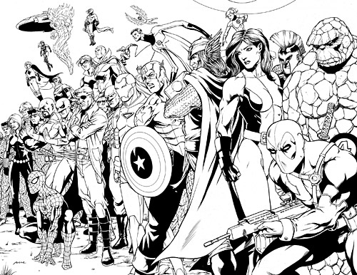 Dessin à colorier: Avengers (Super-héros) #74129 - Coloriages à Imprimer Gratuits