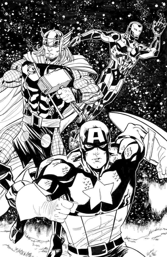 Dessin à colorier: Avengers (Super-héros) #74196 - Coloriages à Imprimer Gratuits
