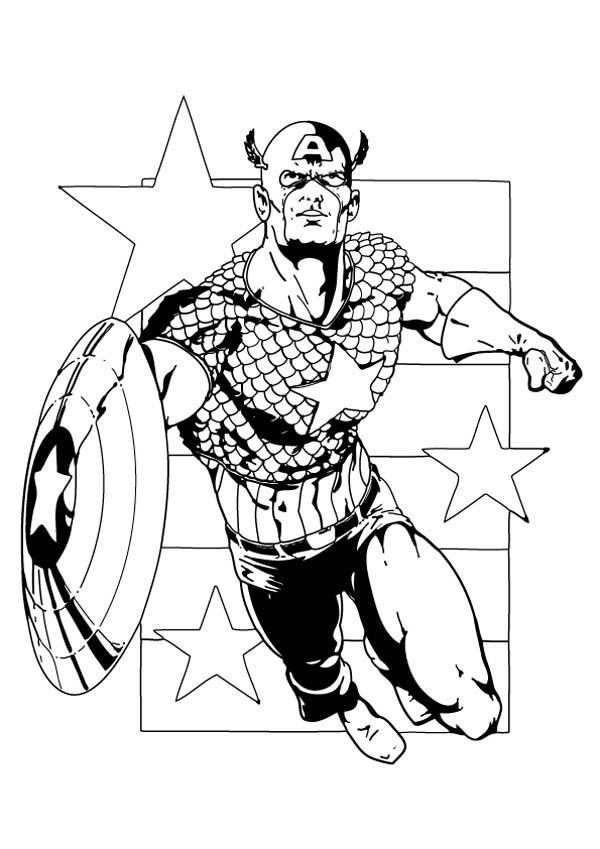 Dessin à colorier: Avengers (Super-héros) #74233 - Coloriages à Imprimer Gratuits