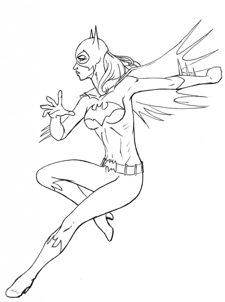 Dessin à colorier: Batgirl (Super-héros) #77746 - Coloriages à imprimer