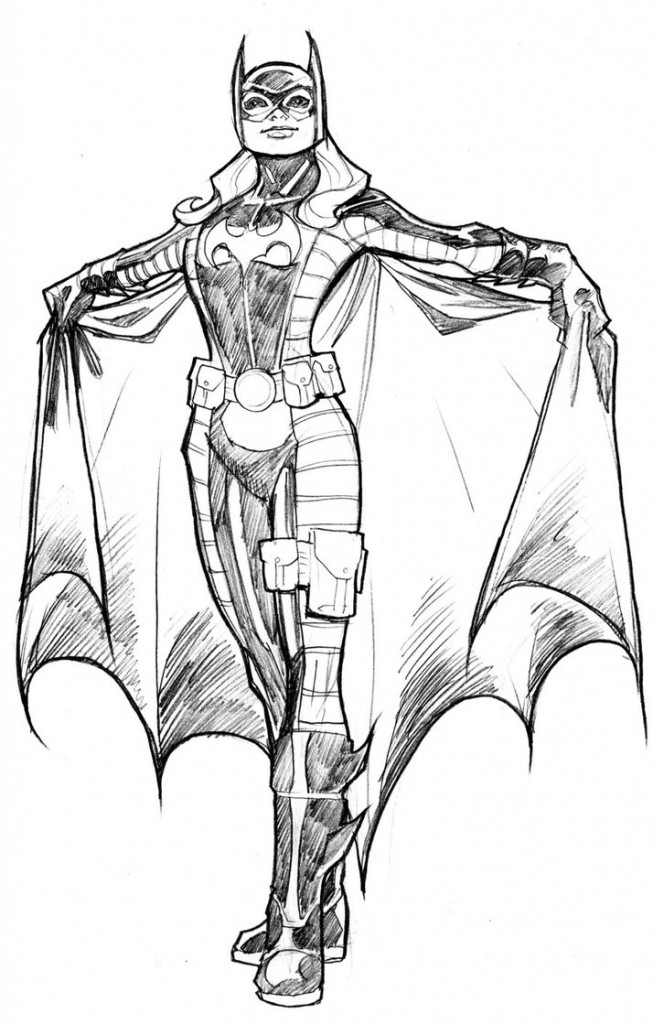 Dessin à colorier: Batgirl (Super-héros) #77823 - Coloriages à Imprimer Gratuits