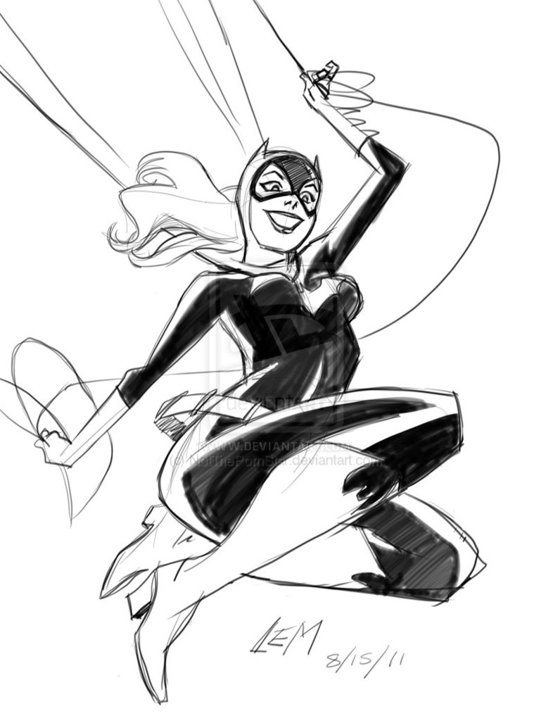 Dessin à colorier: Batgirl (Super-héros) #77850 - Coloriages à Imprimer Gratuits