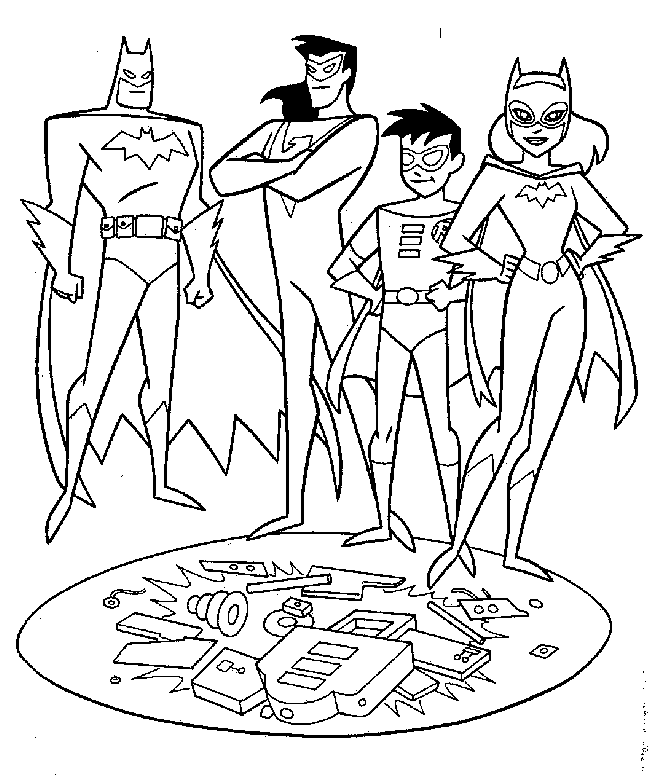 Dessin à colorier: Batgirl (Super-héros) #77856 - Coloriages à imprimer