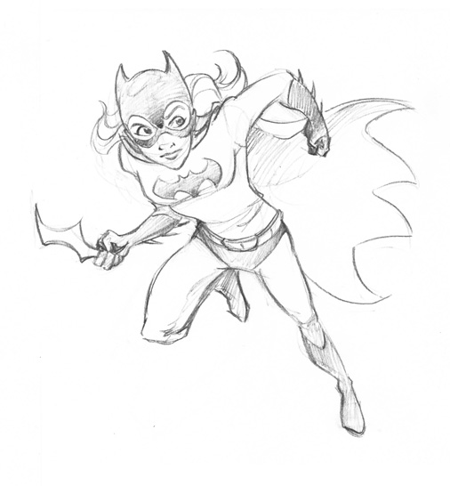 Dessin à colorier: Batgirl (Super-héros) #77863 - Coloriages à Imprimer Gratuits