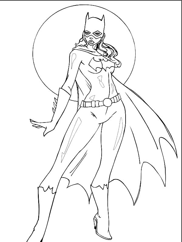 Dessin à colorier: Batgirl (Super-héros) #77908 - Coloriages à Imprimer Gratuits
