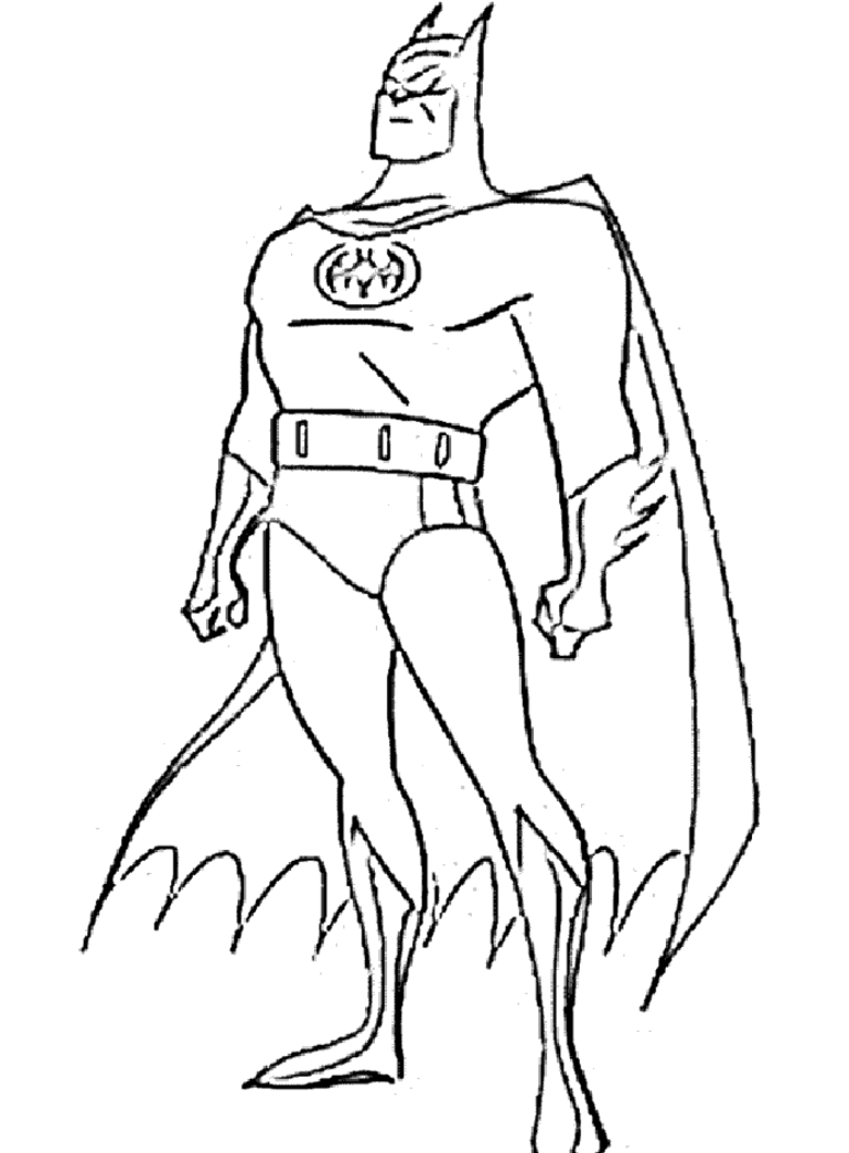Dessin à colorier: Batman (Super-héros) #76825 - Coloriages à imprimer