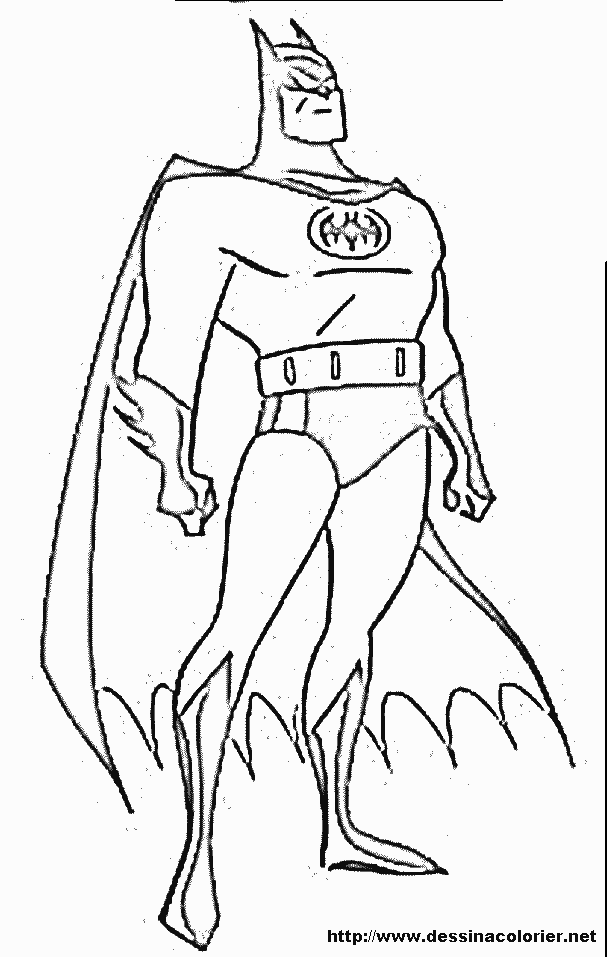 Dessin à colorier: Batman (Super-héros) #76826 - Coloriages à Imprimer Gratuits