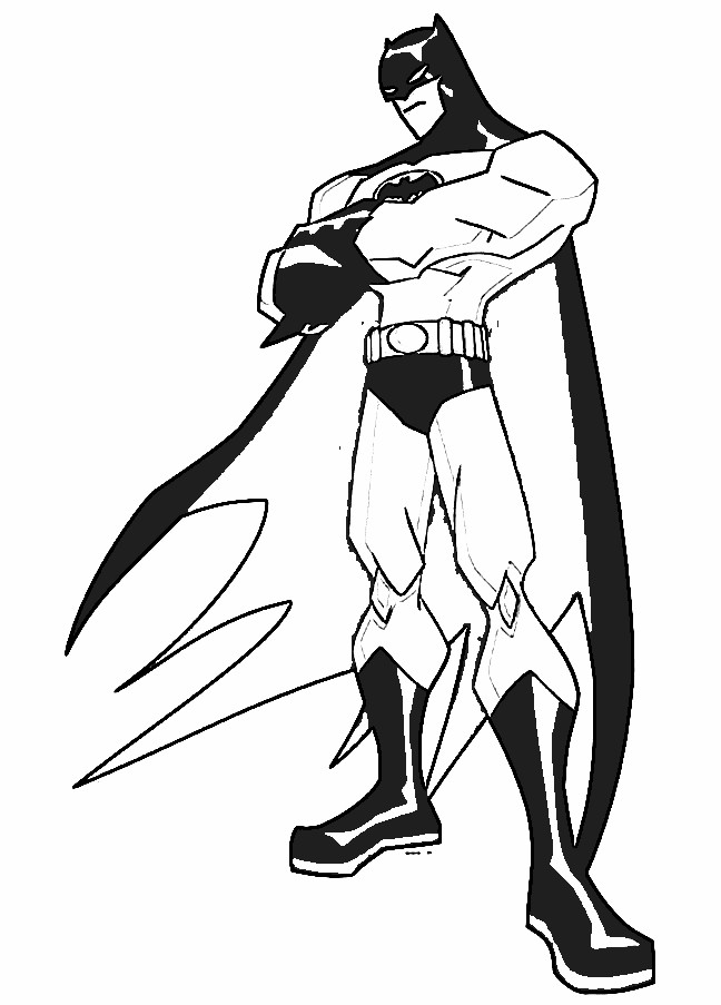 Dessin à colorier: Batman (Super-héros) #76827 - Coloriages à Imprimer Gratuits