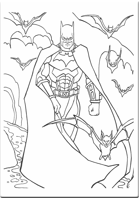 Dessin à colorier: Batman (Super-héros) #76837 - Coloriages à Imprimer Gratuits