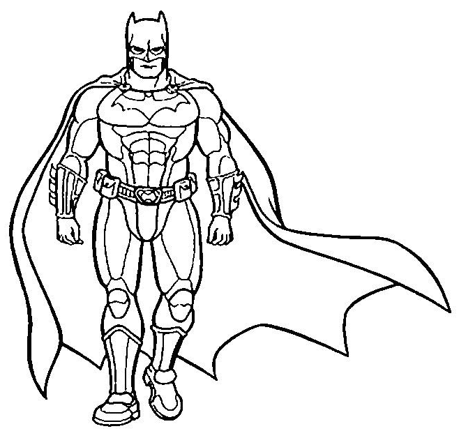 Dessin à colorier: Batman (Super-héros) #76843 - Coloriages à Imprimer Gratuits