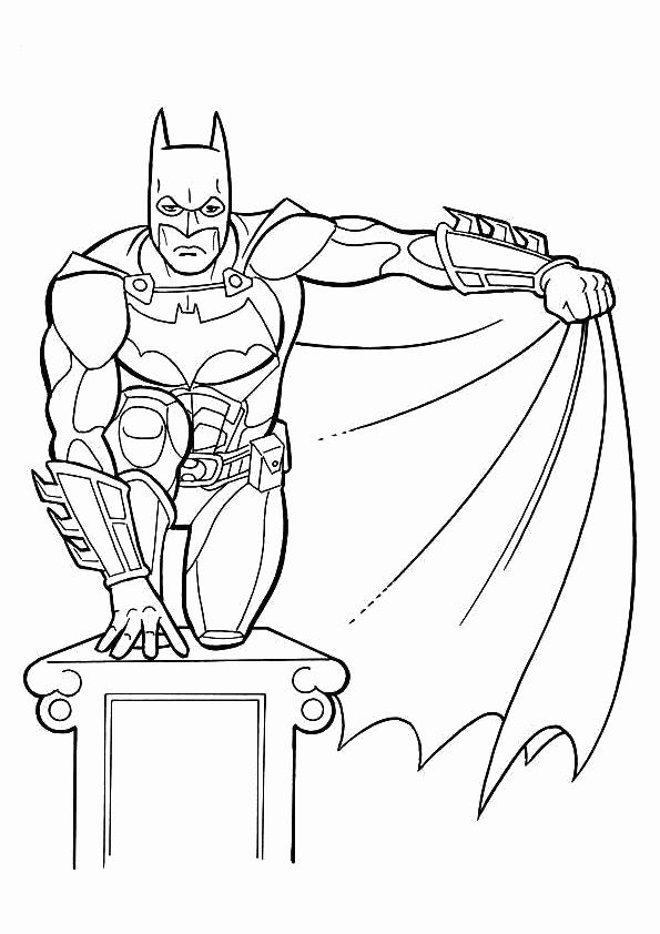 Dessin à colorier: Batman (Super-héros) #76845 - Coloriages à Imprimer Gratuits