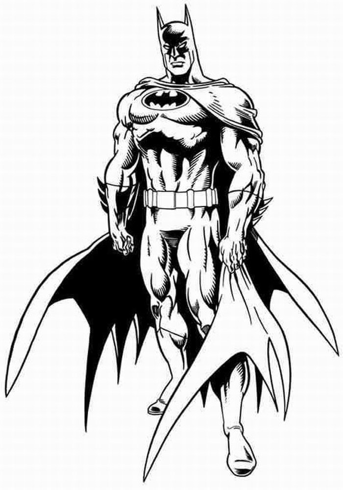 Dessin à colorier: Batman (Super-héros) #76846 - Coloriages à Imprimer Gratuits