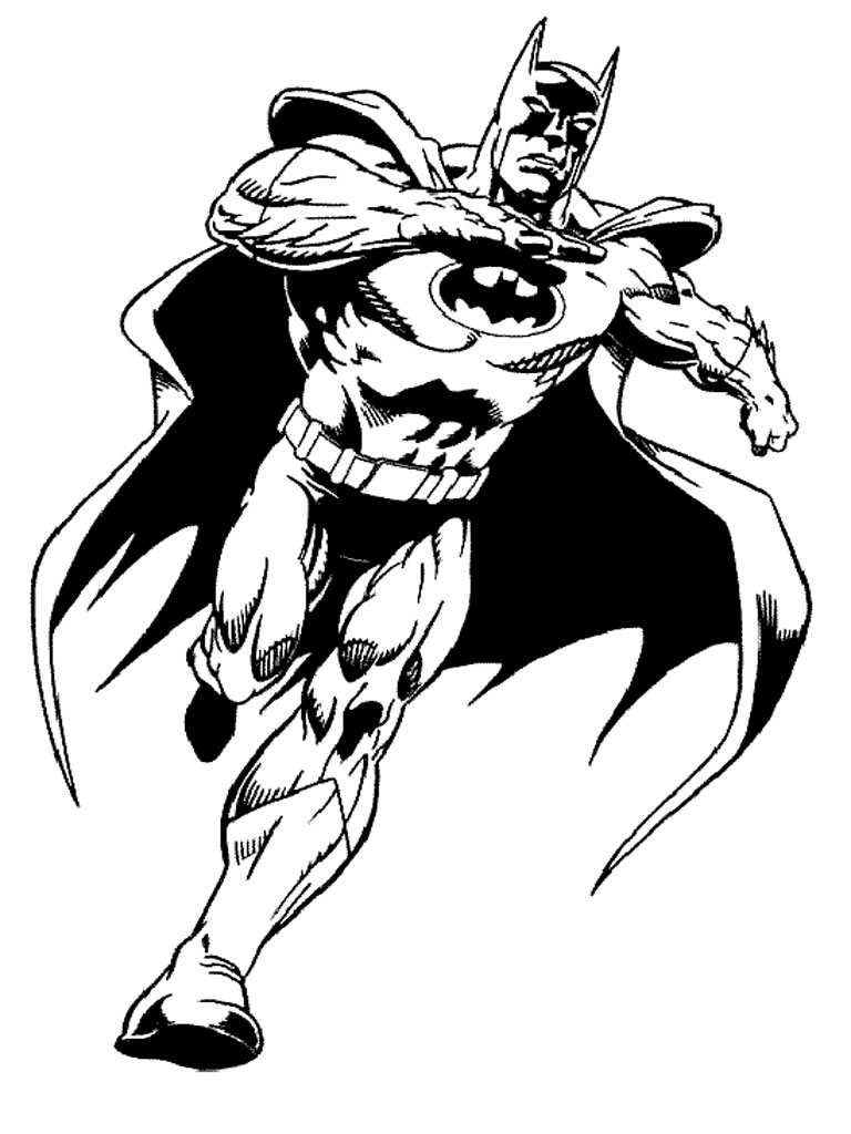 Dessin à colorier: Batman (Super-héros) #76848 - Coloriages à imprimer