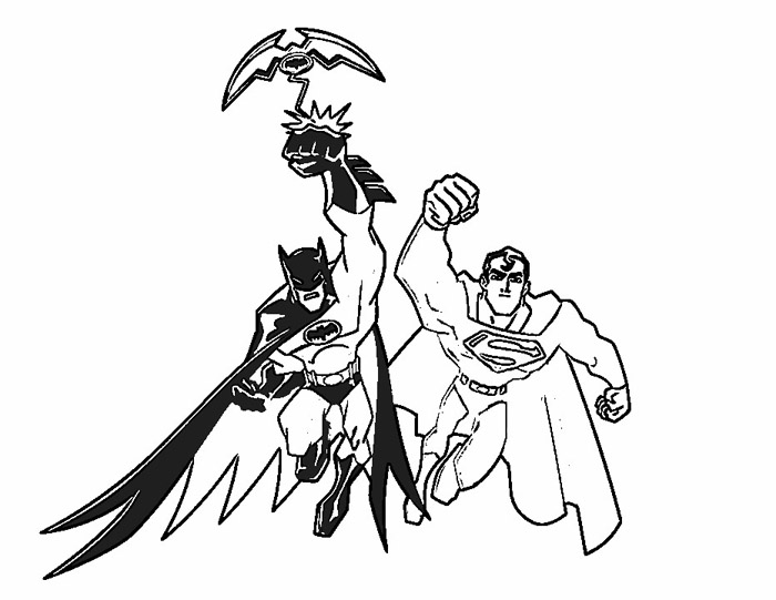 Dessin à colorier: Batman (Super-héros) #76855 - Coloriages à Imprimer Gratuits