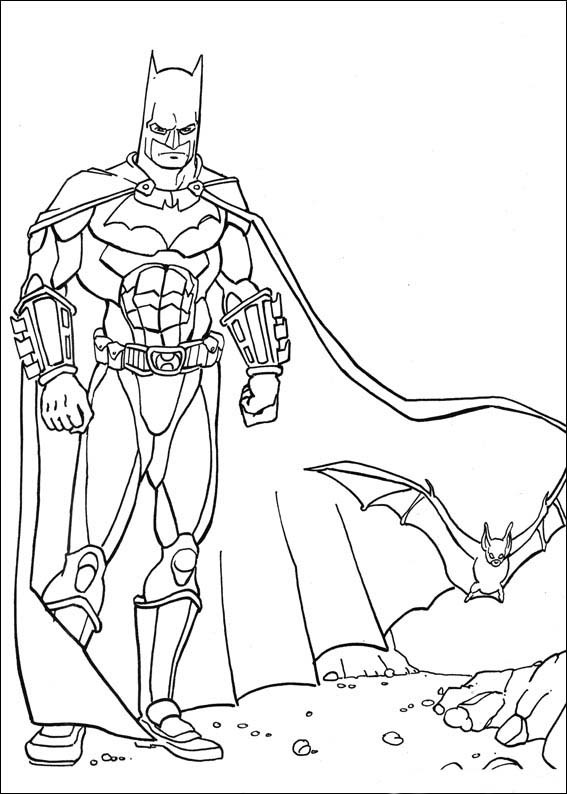 Dessin à colorier: Batman (Super-héros) #76861 - Coloriages à Imprimer Gratuits
