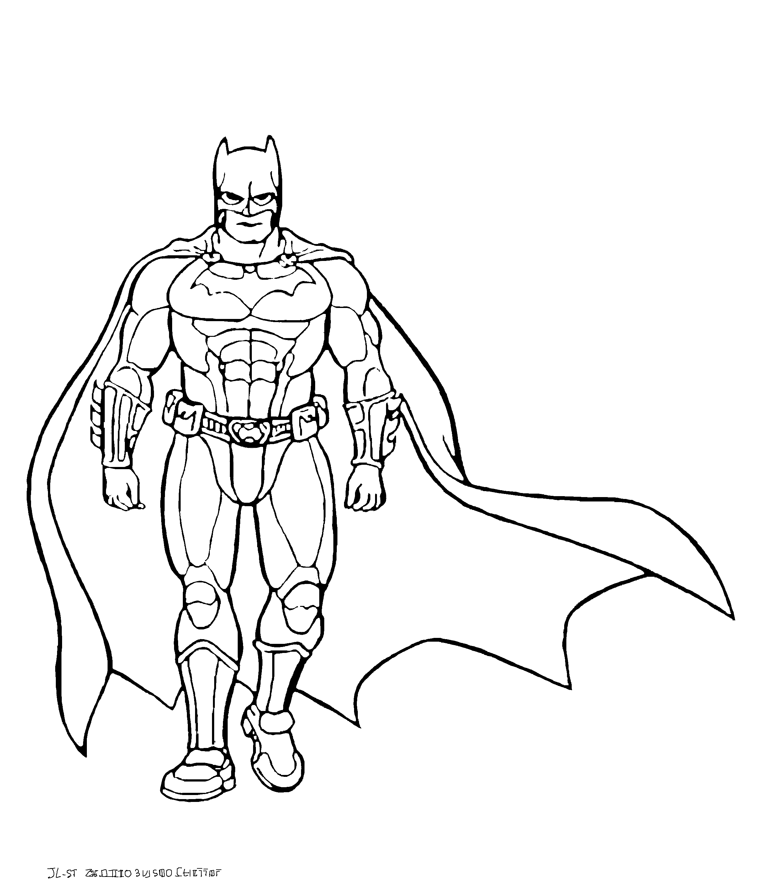 Dessin à colorier: Batman (Super-héros) #76871 - Coloriages à Imprimer Gratuits