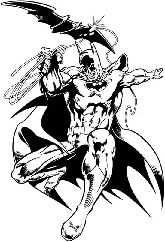Dessin à colorier: Batman (Super-héros) #76876 - Coloriages à Imprimer Gratuits